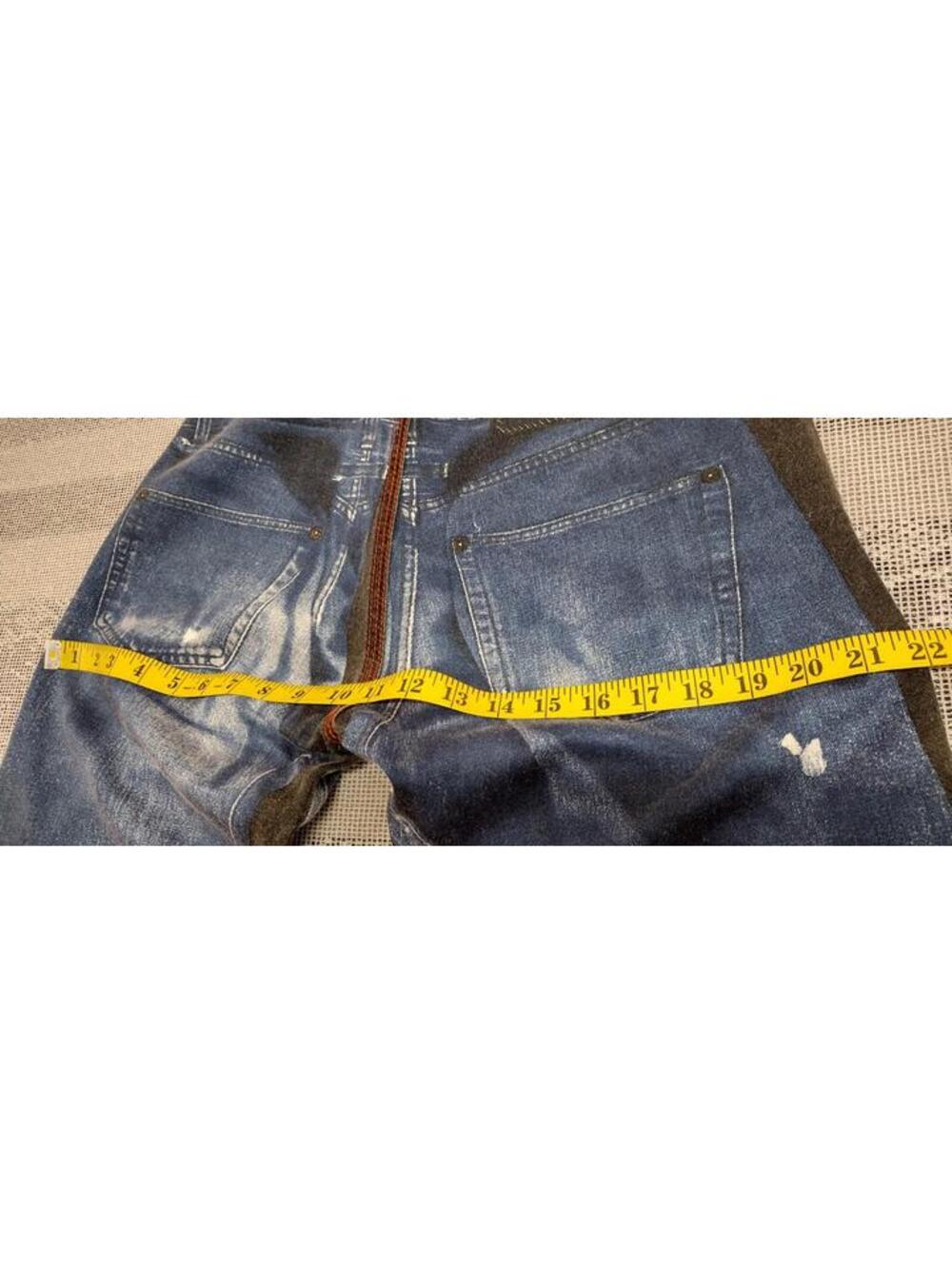 JEAN PAUL GAULTIER Rockabilly Pants Jean Picture Denim Redlines Waist 29 inches - Picture 8 of 16